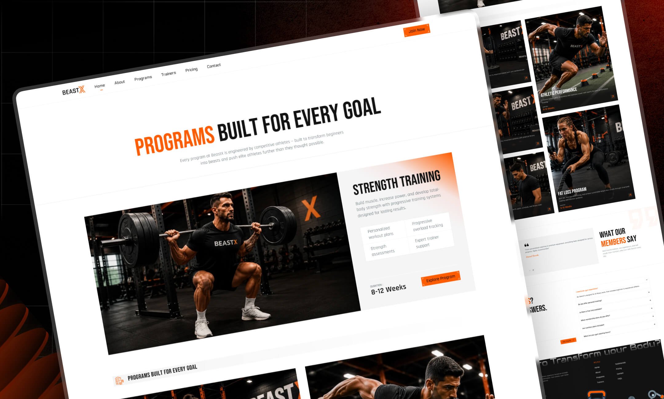 BeastX website template slide 3