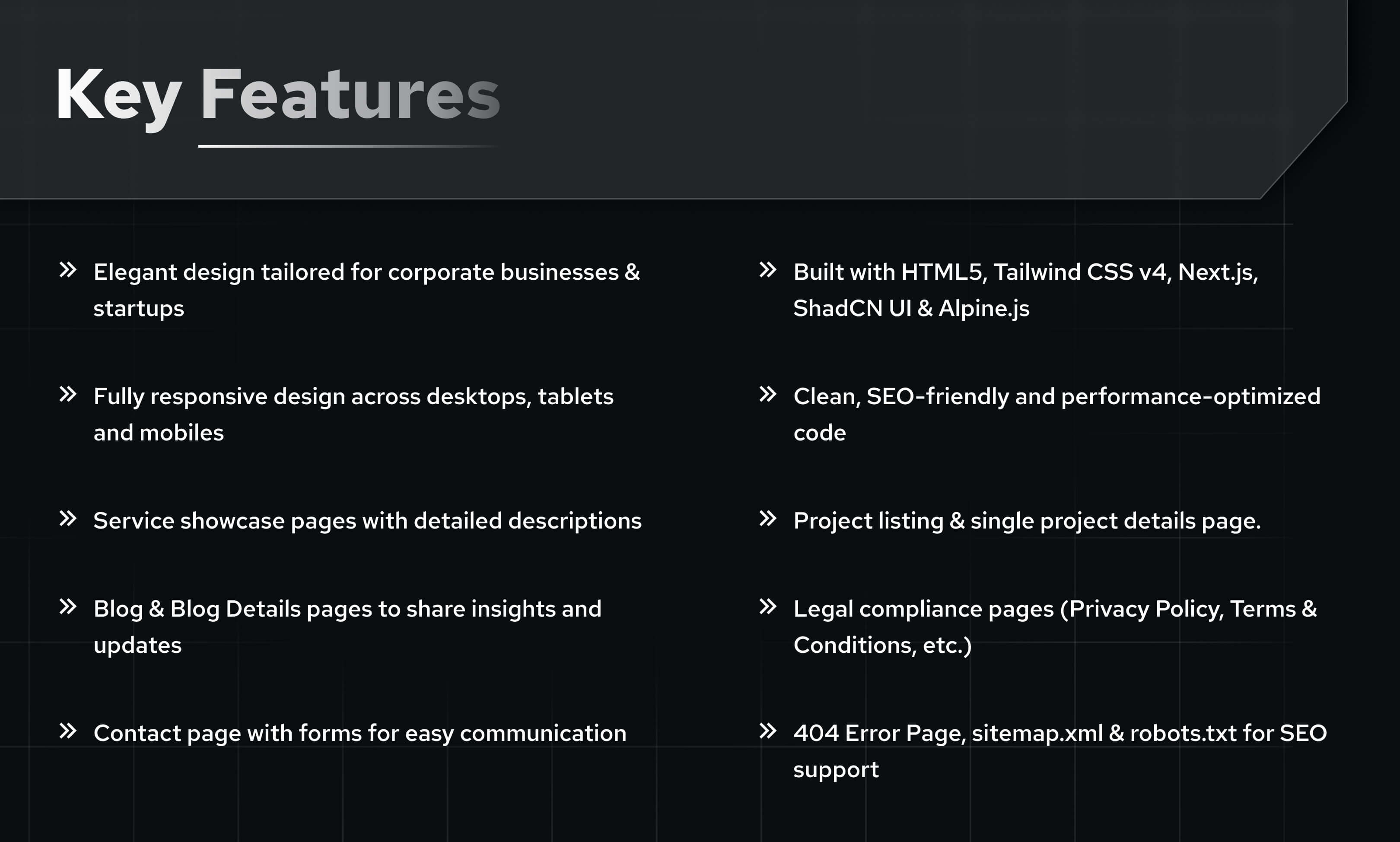 Cryzion website template slide 4