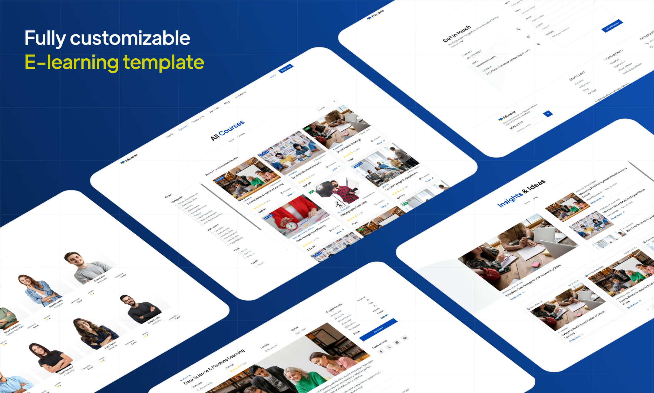 Homvora website template slide 2