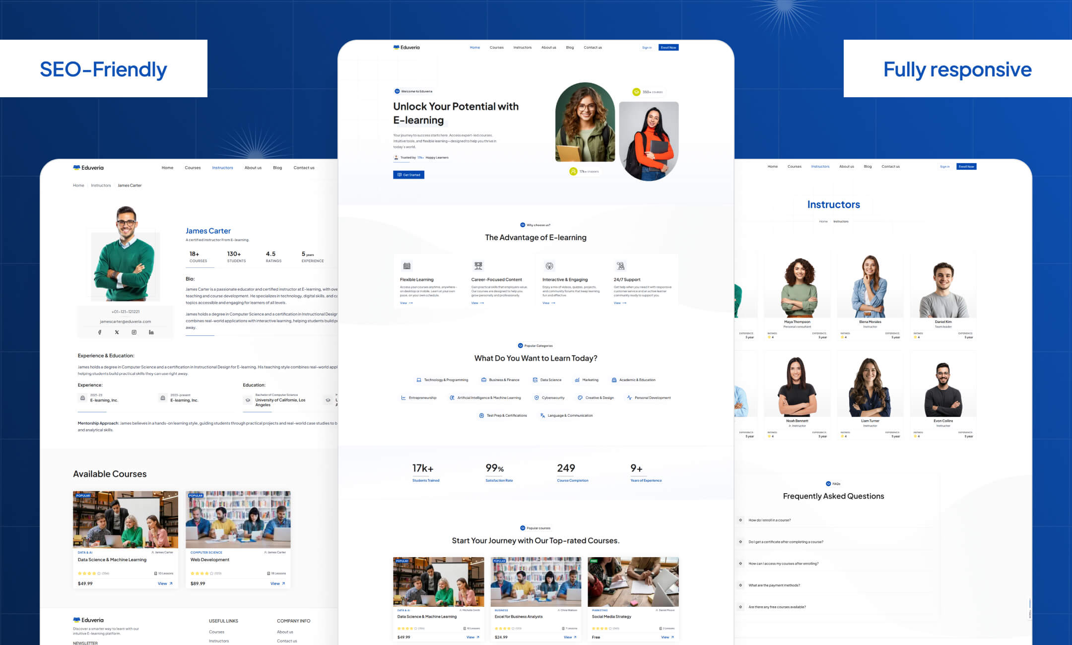 Homvora website template slide 3