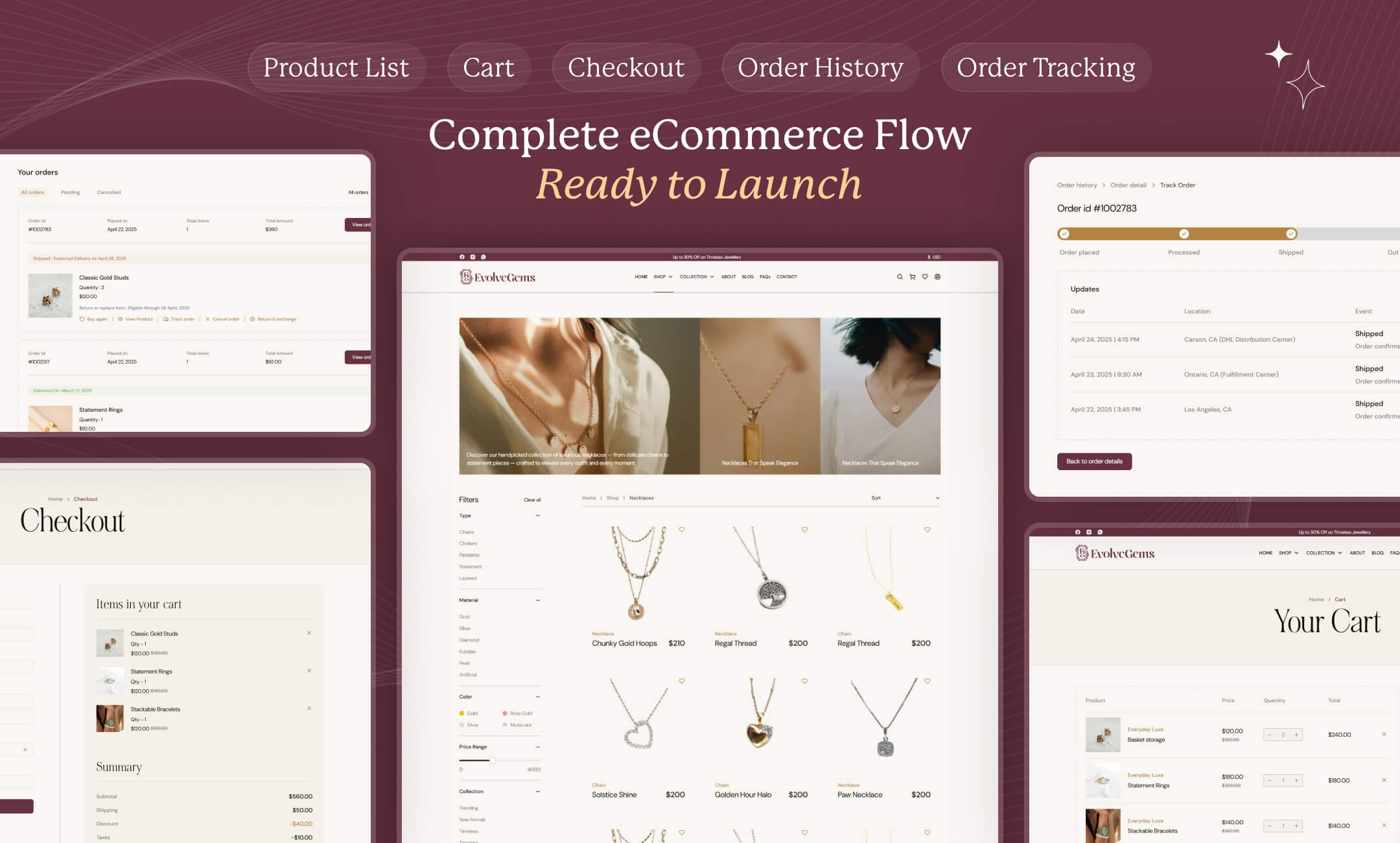 EvolveGems website template slide 4