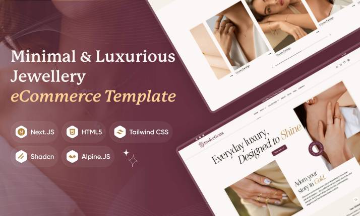 EvolveGems – Jewellery E-commerce Template for Stores & Collections
