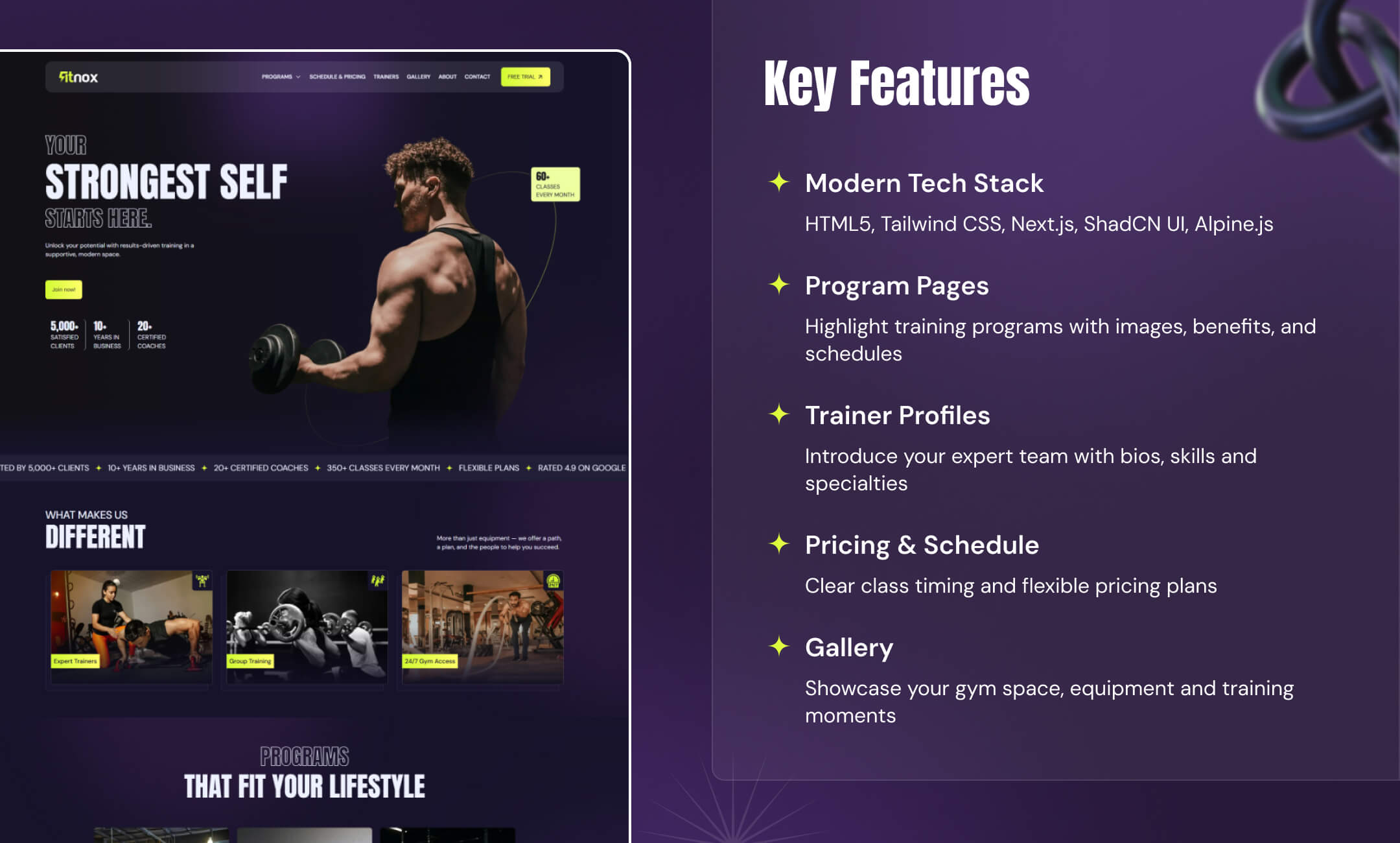 Homvora website template slide 5