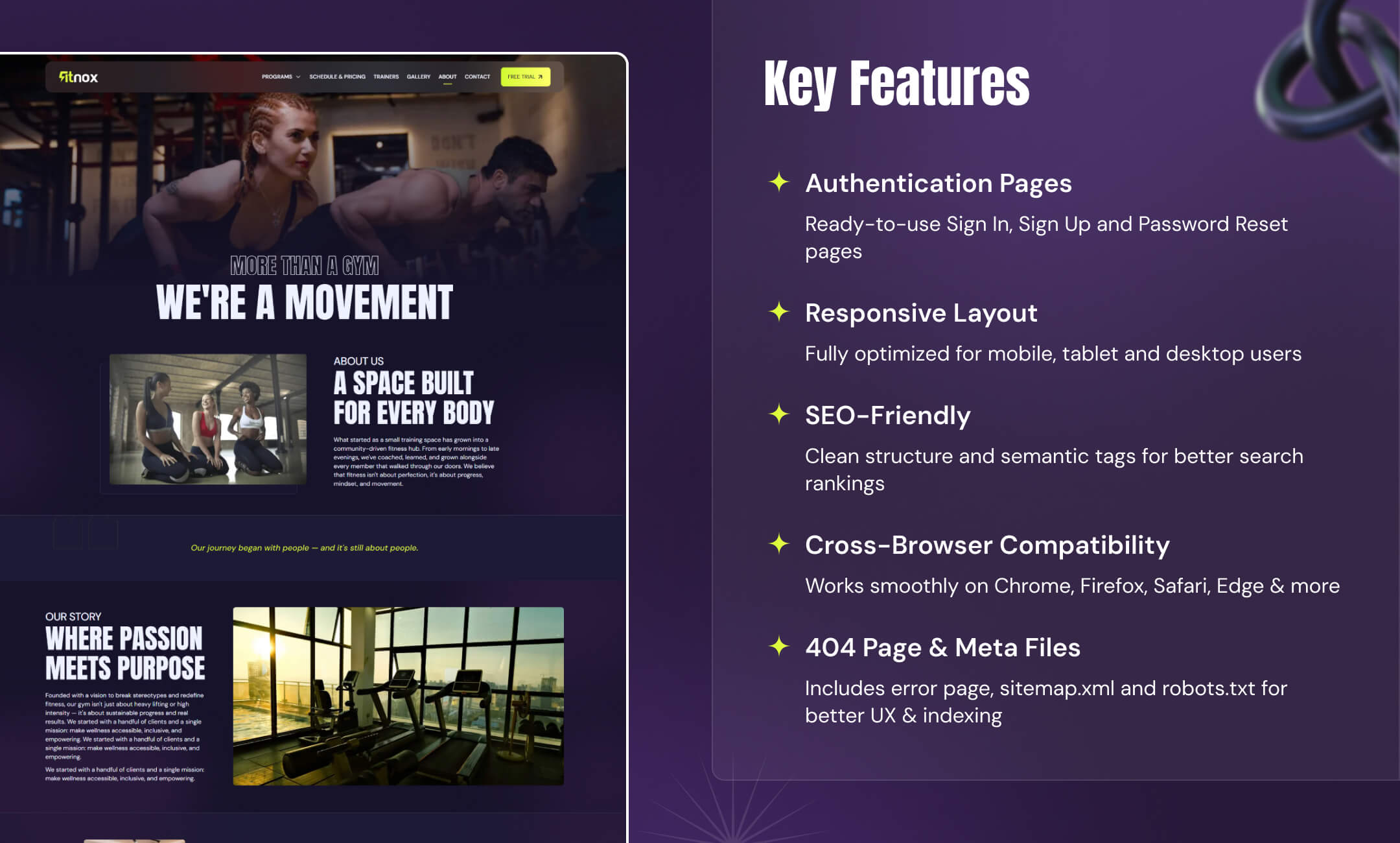 Homvora website template slide 6