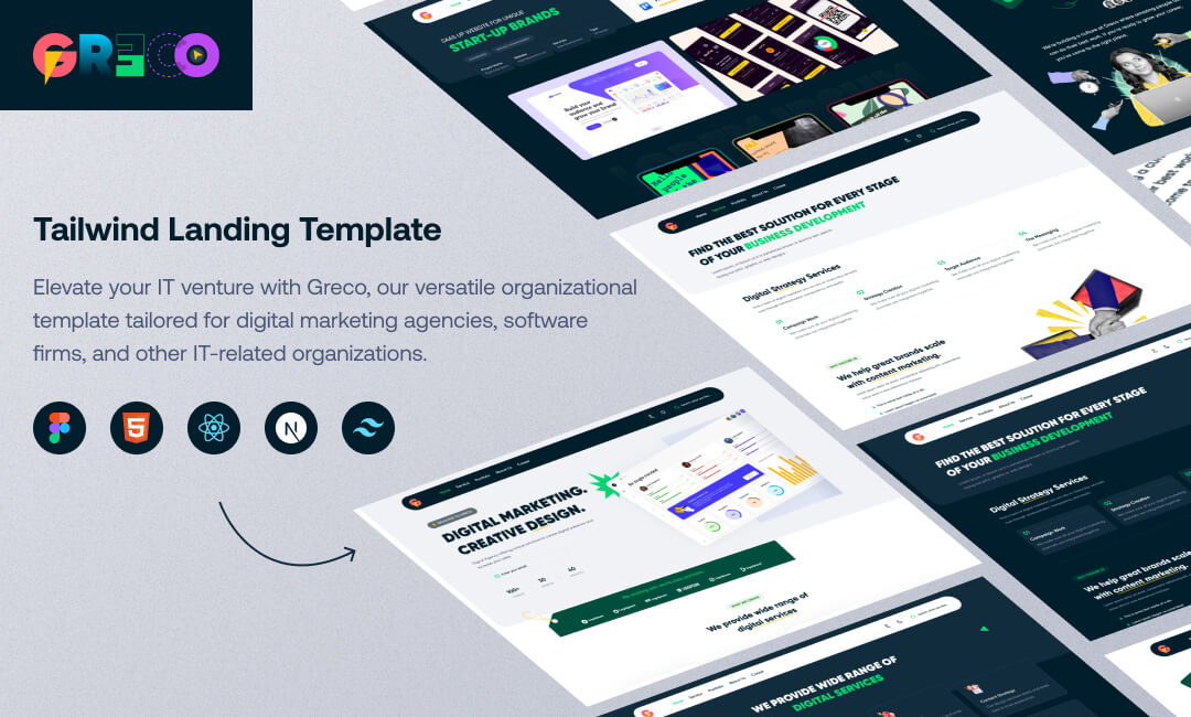 Greco - Modern Digital Marketing Agency Website Template