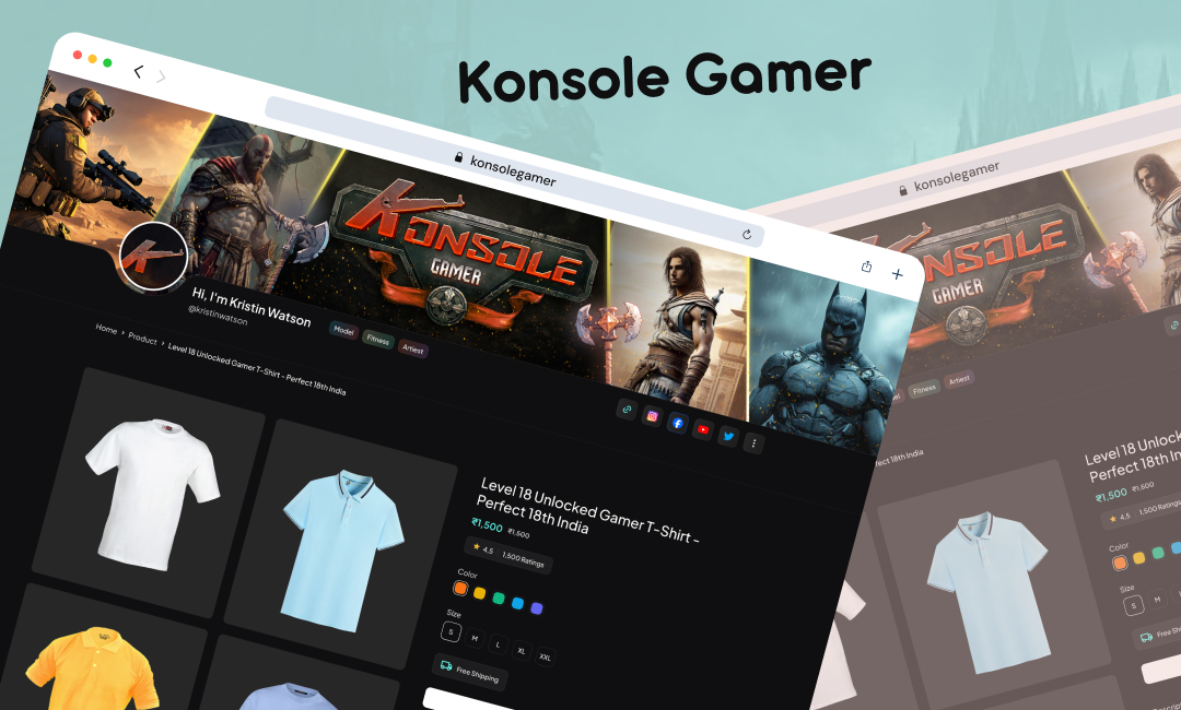 Konsole Gamer website template slide 2