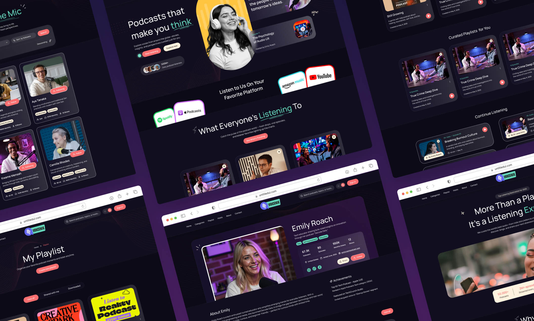 Voicenix website template slide 2
