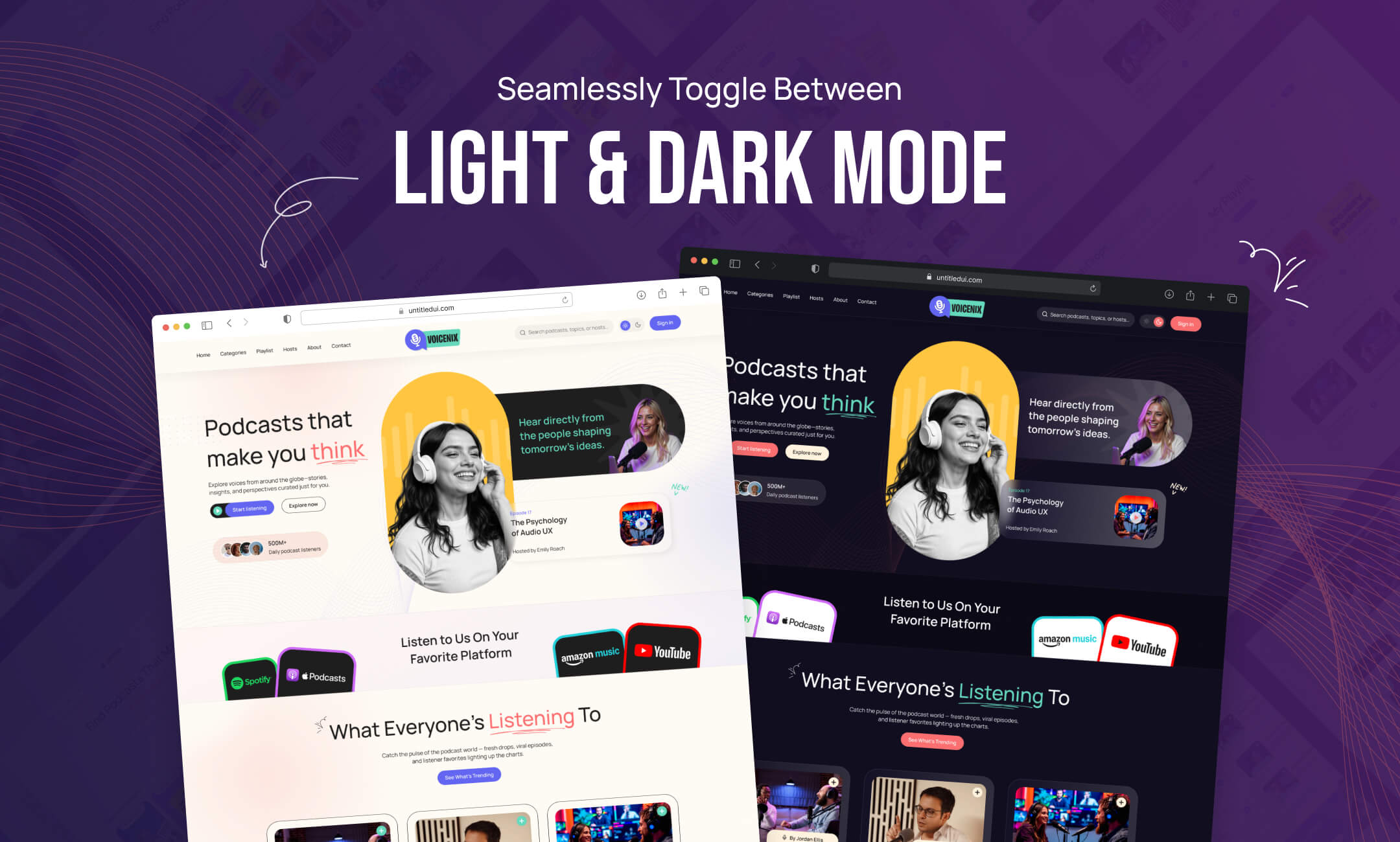 Voicenix website template slide 3