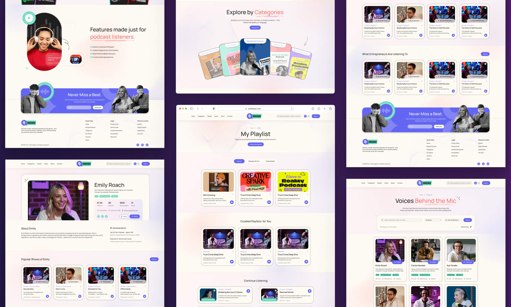 Voicenix website template slide 5