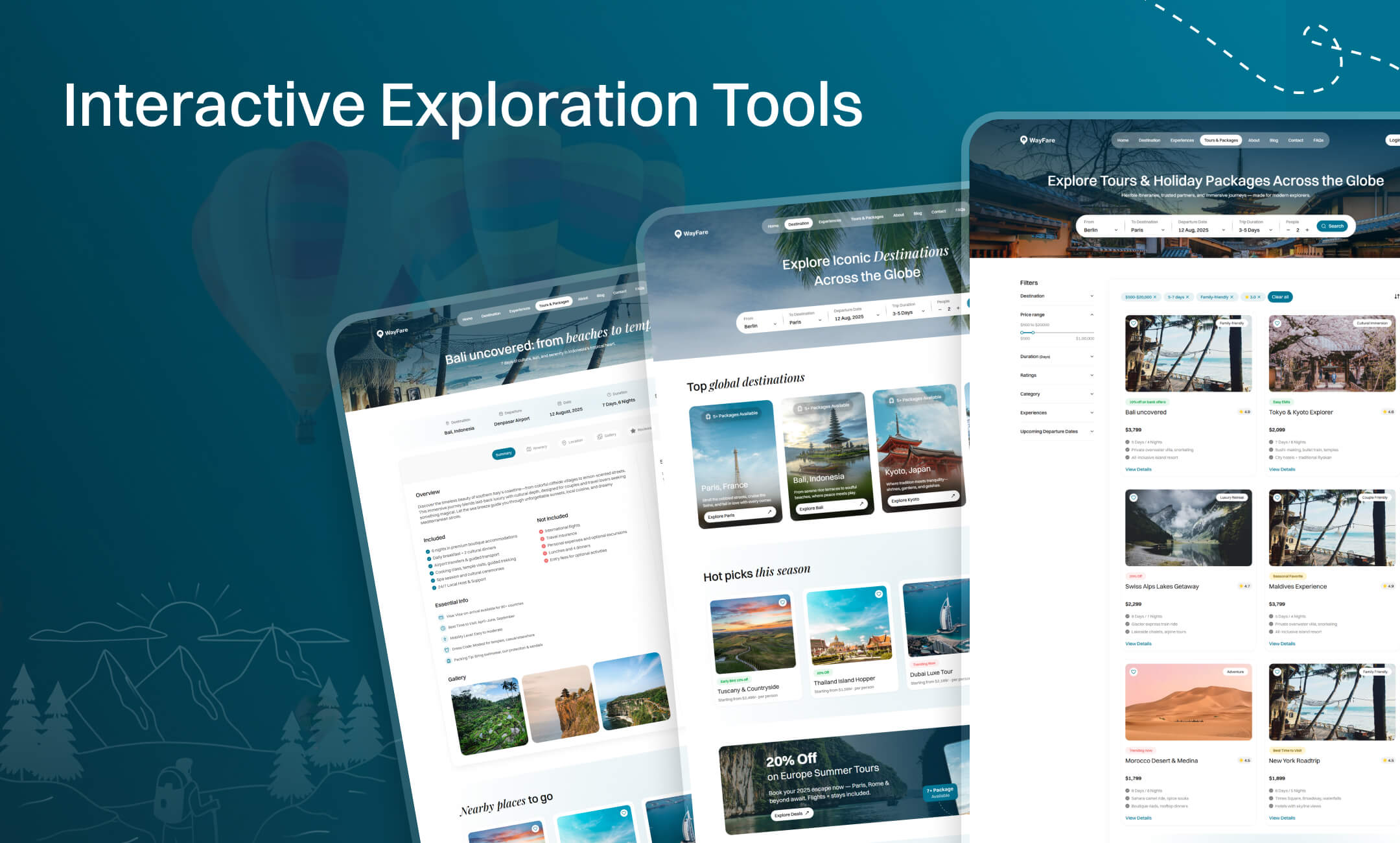 Wayfare website template slide 3