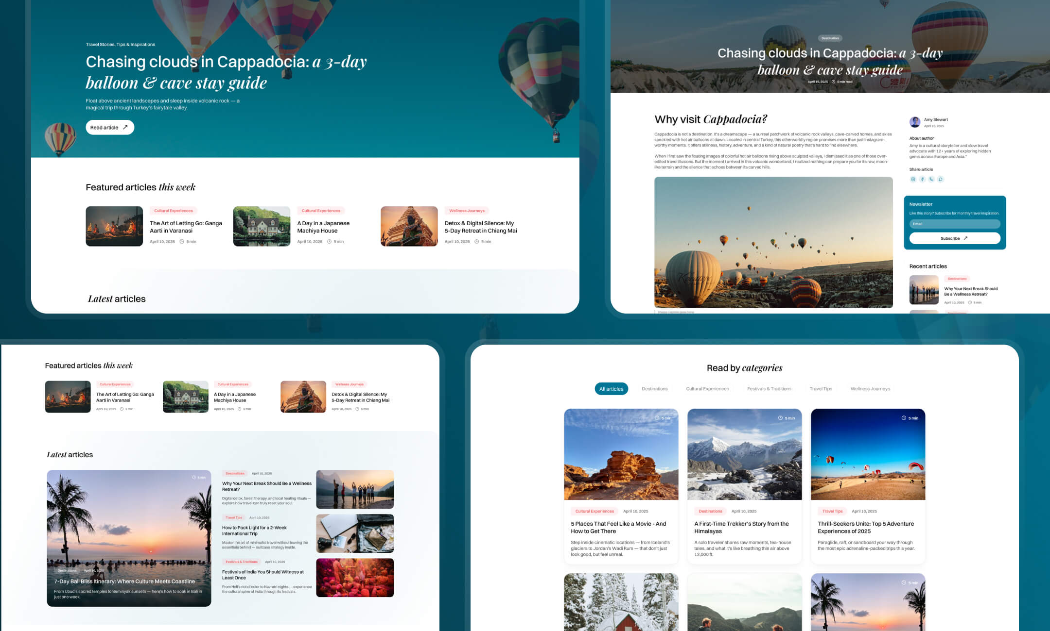Wayfare website template slide 7