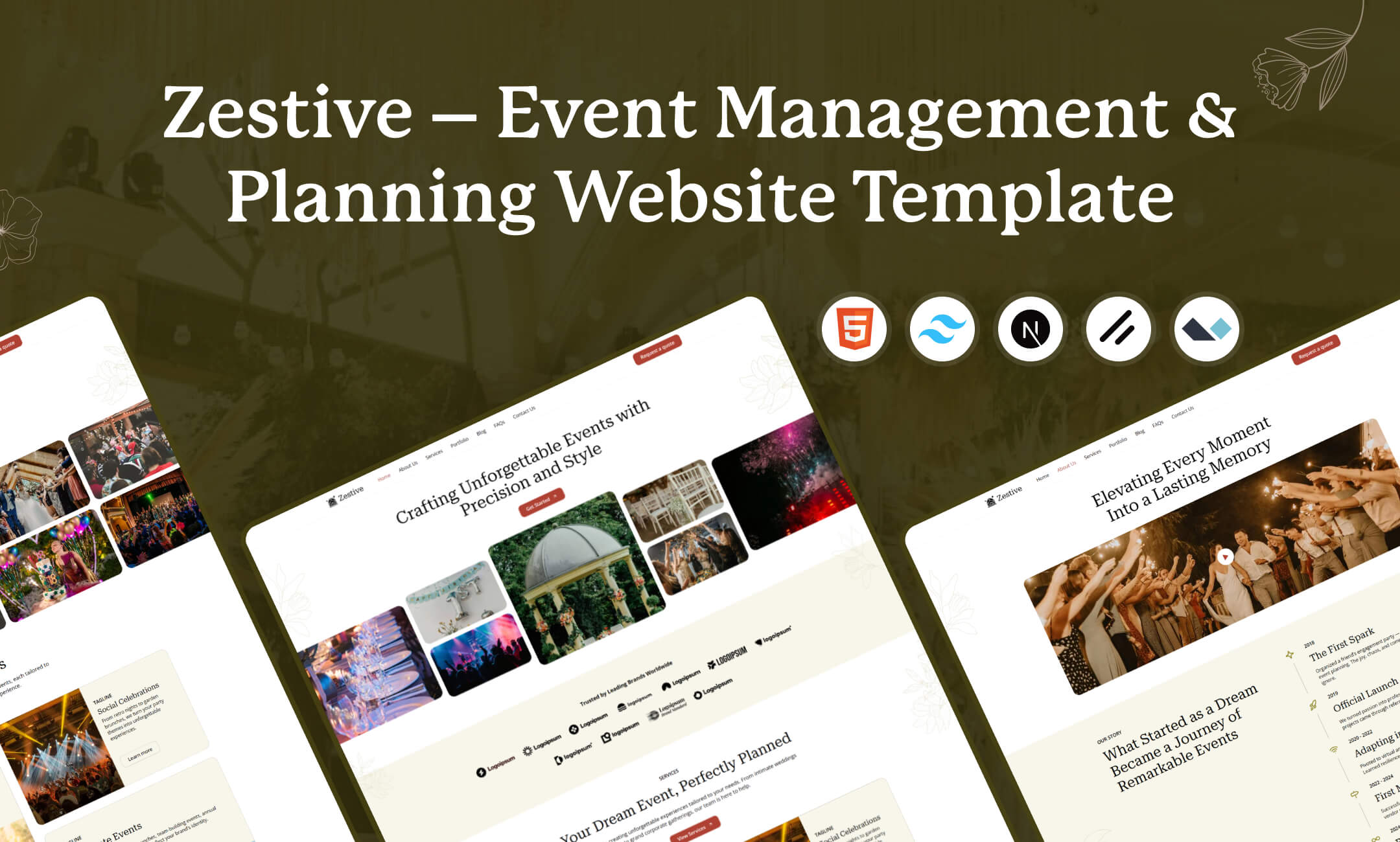 Zestive – Event Management & Planning Website Template