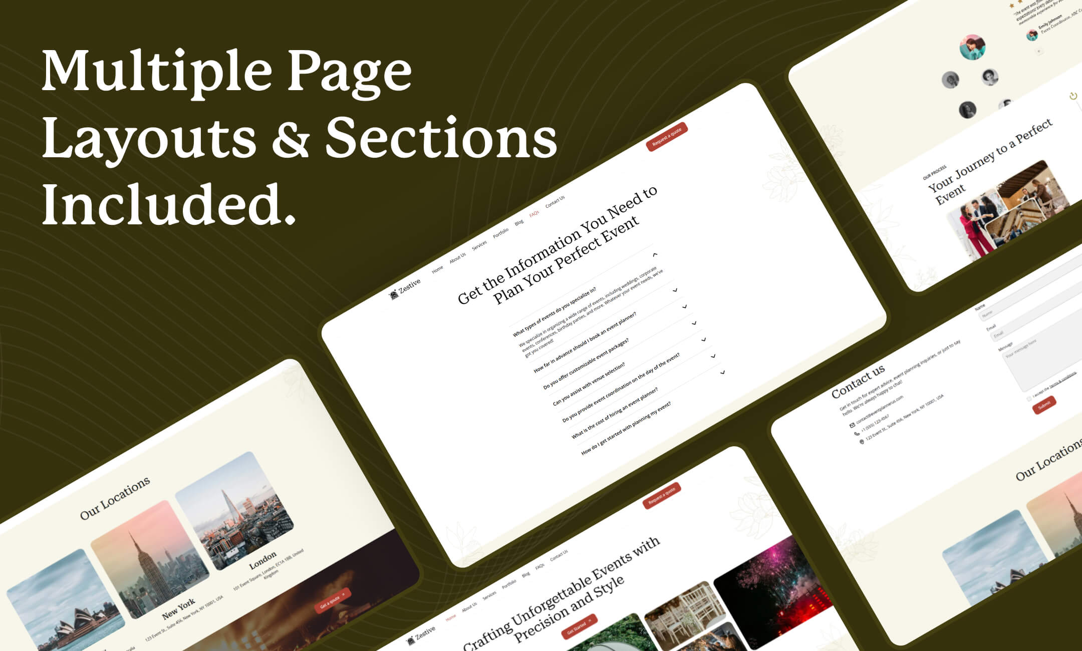 Zestive website template slide 5