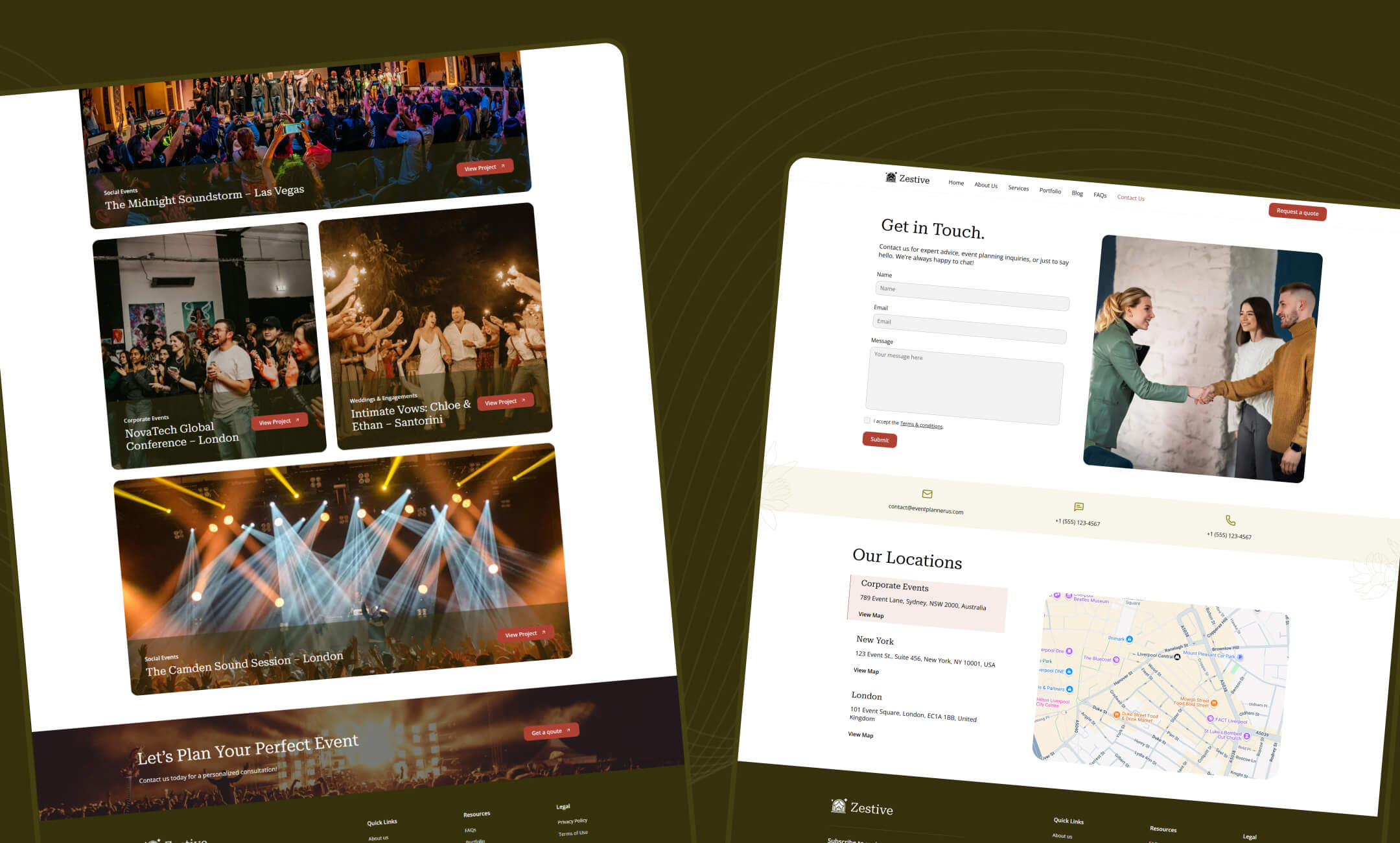 Zestive website template slide 6