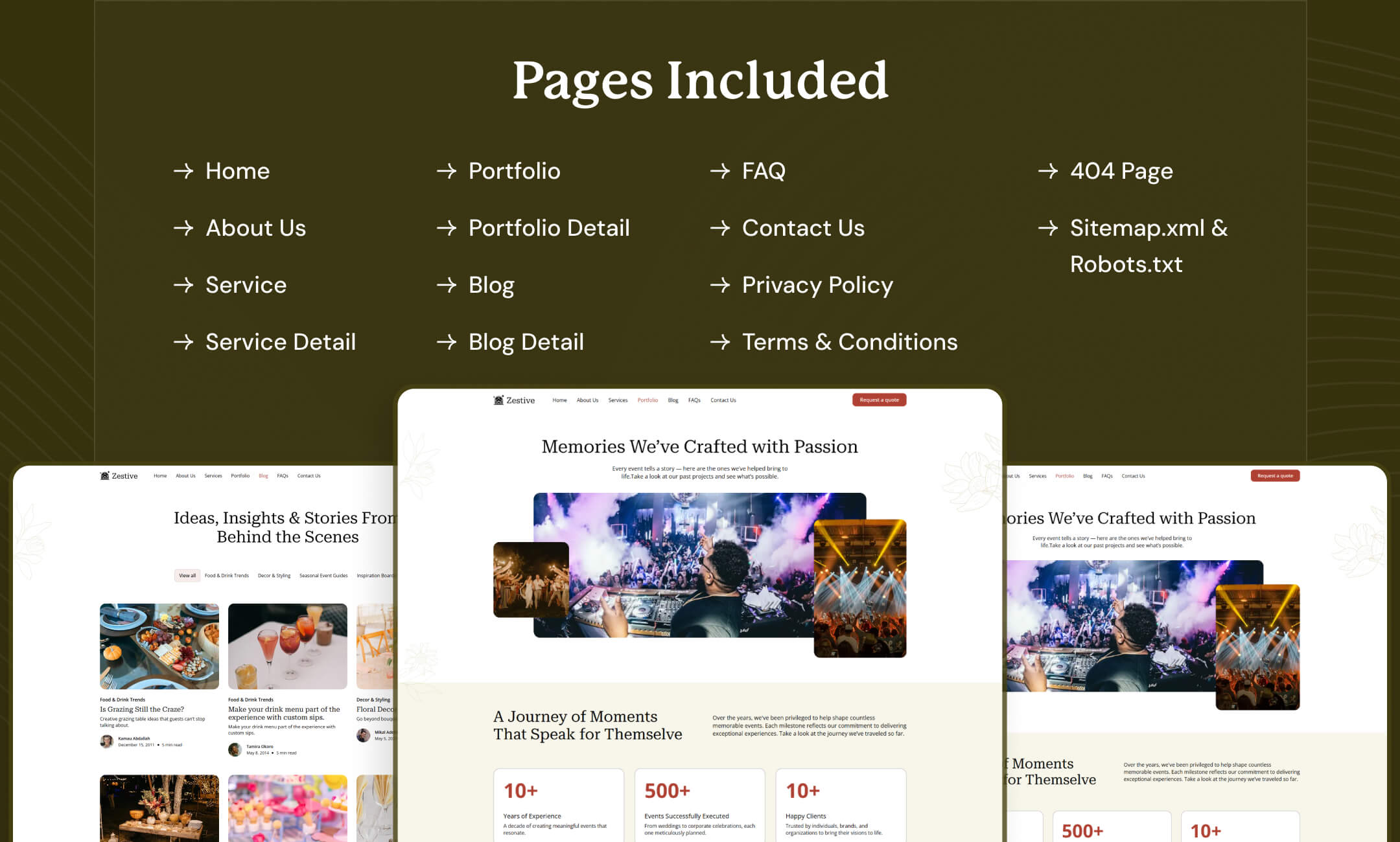 Zestive website template slide 7